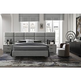 LEVANTER 160 Bed Grey (2p=1pc), Halmar