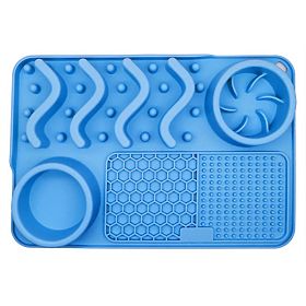 LICK MAT SLOW FEEDING BLUE, Tutumi