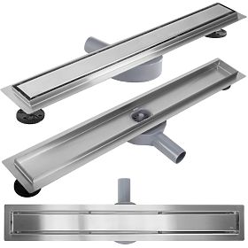Linear Drain REA NEOX PRO Brushed Steel 60, Rea