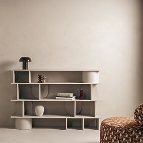 Low Shelf Rangali, Cashmere, Rounded
