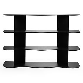 Low Shelf Rheo, Black, Wavy