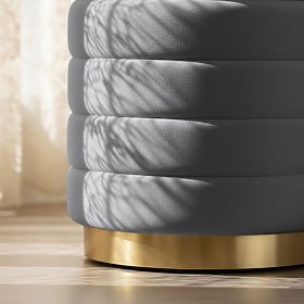 LUNA GRAPHITE POUF