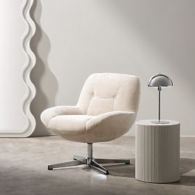 Lunno Beige Swivel Chair, lectus