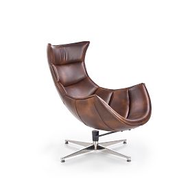 LUXOR Relaxation Chair Dark Brown (1p=1pc), Halmar