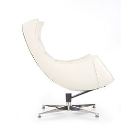 LUXOR white relaxation armchair, Halmar