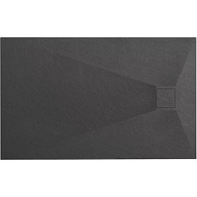 Magnum Black Shower Tray 80x100, Rea