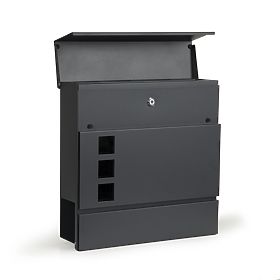 Mailbox for Letters and Newspapers Galvanized Steel ModernHome