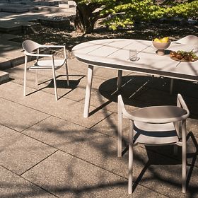 Marinelli Garden Chair, Aluminum, Light Beige