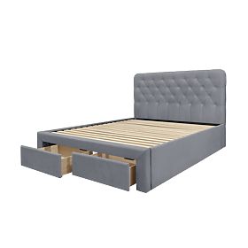 MARISOL 160 cm Bed Gray (4p=1pc), Halmar