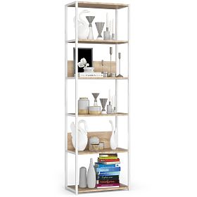 METAL LOFT SHELF 600 WHITE/SONOMA OAK