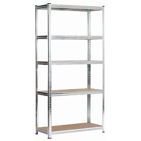 METAL SHELF 90x40x180 SILVER