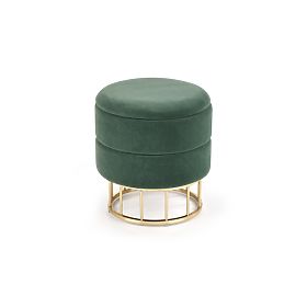MINTY Pouf Dark Green / Gold (1p=1pc), Halmar