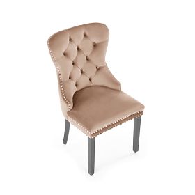 MIYA Chair Black / Upholstery: Beige (1p=2pcs)
