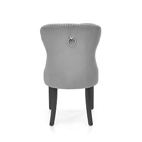 MIYA Chair Black / Upholstery: Gray (1p=2pcs)