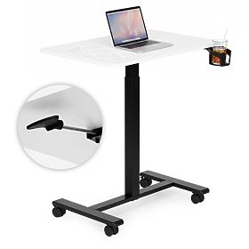 Mobile Adjustable Table 70x48 cm Laptop Stand Adjustable Height 71.5-112 cm ModernHome