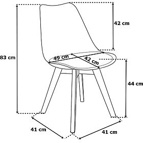Modern Chair Nantes DSW Black