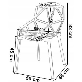 Modern Lace Armchair VECTOR Black