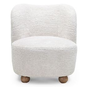 Monroe Relaxation Chair Beige/Natural, Rounded Shapes, Ball Legs, lectus