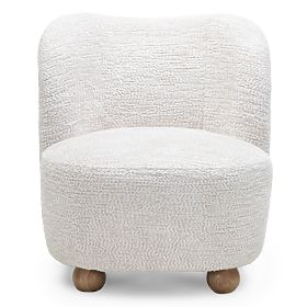 Monroe Relaxation Chair Beige/Natural, Rounded Shapes, Ball Legs, lectus