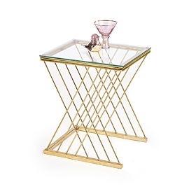 NANCY Table Gold / Transparent