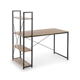 NARVIK B1 Desk - Sonoma Oak/Black, Halmar
