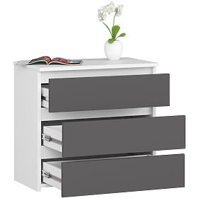 NIGHTSTAND CL3 60 cm WHITE / GRAY