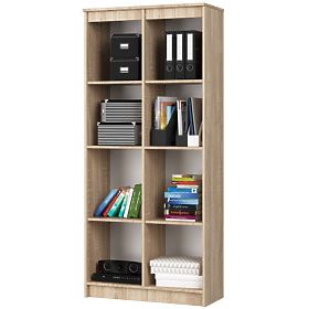 OFFICE SHELF R 80 cm CLP 8 SHELVES OAK SONOMA