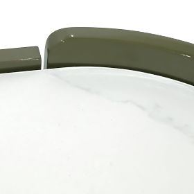 Oval Dresser Nari, Green/Grey, Sintered, Glossy