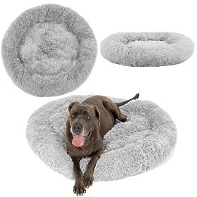 PET BED FOR DOGS AND CATS PJ-014 LIGHT GRAY L, PuppyJoy