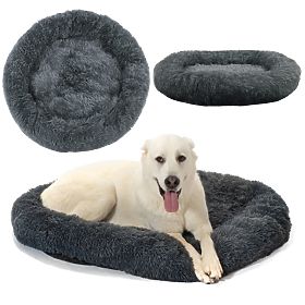 PET BED FOR DOGS CATS PJ-004 DARK GRAY L, PuppyJoy