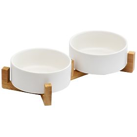 PET FOOD AND WATER BOWL WHITE 331579, Tutumi