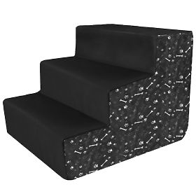 PET STAIRS 342533A BLACK/PRINT, PuppyJoy