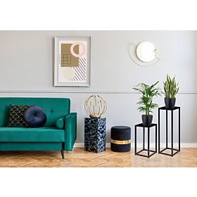 Piatto Loft 60 cm Black Plant Stand