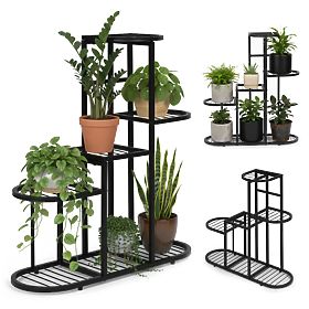 Plant Stand, 5 Levels, Black, ModernHome