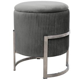 PORTO GRAPHITE POUF