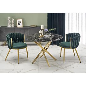 RAYMOND 2 Table, Top - Black Marble, Legs - Gold (2p=1pc)
