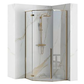 Rea DIAMOND 100x100 GOLD Shower Enclosure
