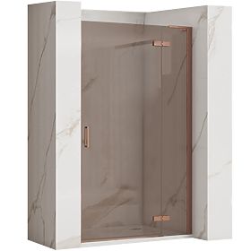 Rea Hugo 80 Brushed Copper Shower Doors