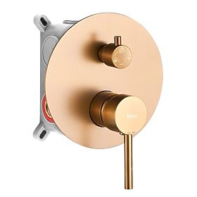 Rea Lungo Concealed Bath and Shower Set Brushed Copper