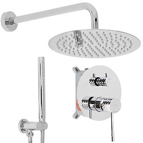 Rea Lungo Diamond Chrome Concealed Shower Set + BOX