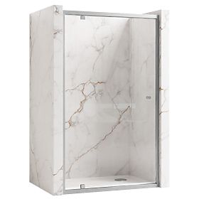 Rea Primo Swing 100 Chrome Shower Door, Rea