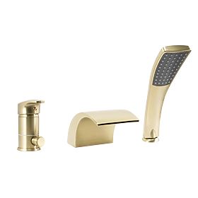Rea Riven Brushed Gold Bath Faucet