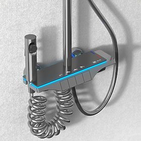 REA Savio Shower Set with LED Display Titan