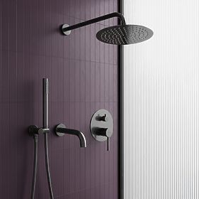 Recessed Bathtub and Shower Set Rea Lungo Titan + BOX, Rea