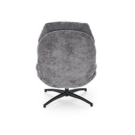 Recliner Chair DARIO with Footrest and Rocking Function, Gray (1p=1pc)