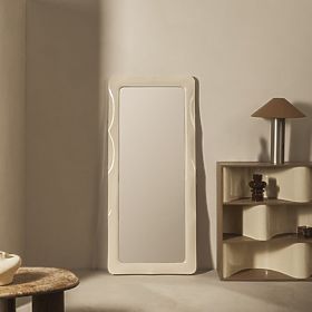 Rectangular Mirror Noelle 180x80 cm, Light Beige, Glossy