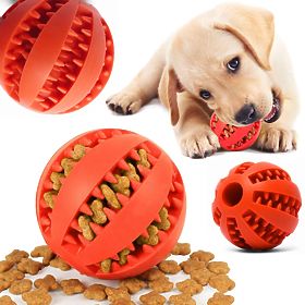 Red Chew Ball for Dogs PJ-090, PuppyJoy