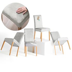 RESTILO Sofa Cover SENTO Color Gray Smooth Classic Style