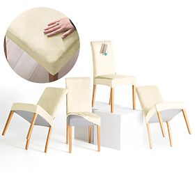 RESTILO Sofa Cover SENTO Cream Color Smooth Classic Style