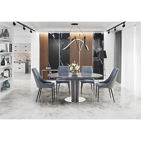 RICARDO extendable table gray marble (3p=1pc)
